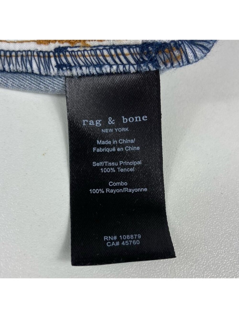 rag & bone Miramar Sz 30 35” Waist Sofie Wide Leg Faux Denim Tencel Ankle Pants - Picture 9 of 10